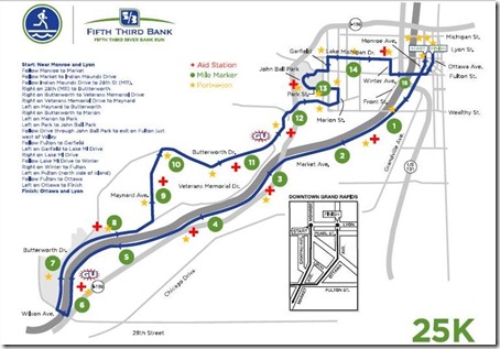 25K course map